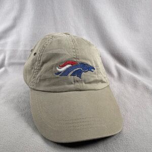 Broncos Hat Mens‎ Adjustable Beige Strapback Cap Football Anvil Sports Logo